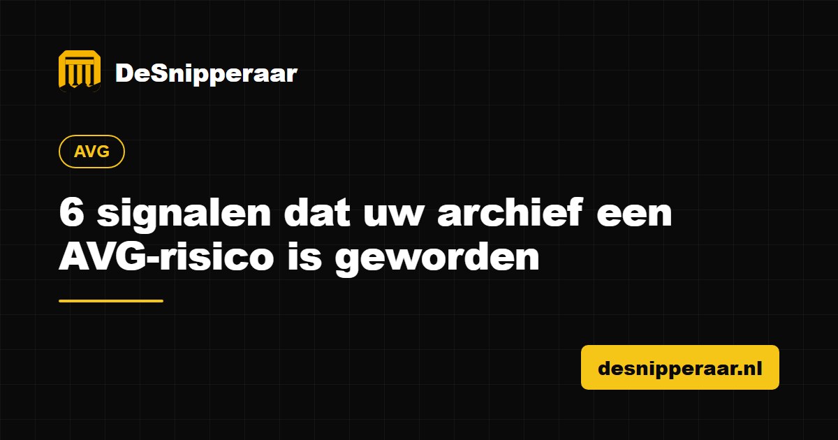 Een volgestapeld bedrijfsarchief met dozen en ordners als AVG-risico