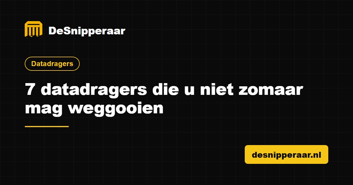 Oude harde schijven, usb-sticks, tapes en telefoons klaar voor fysieke vernietiging