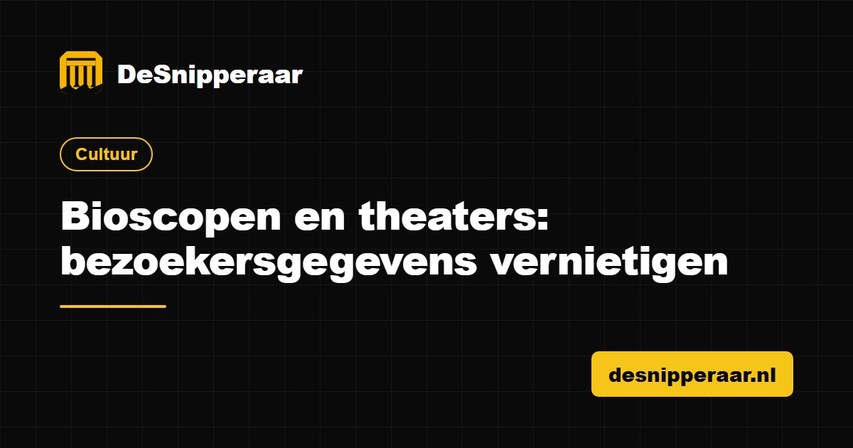 Ticket- en abonneegegevens van een bioscoop en theater klaar voor vertrouwelijke vernietiging