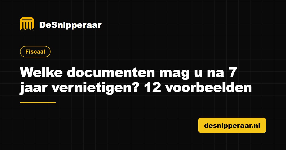 Ordners met oude administratie klaar om na de bewaartermijn van 7 jaar te vernietigen