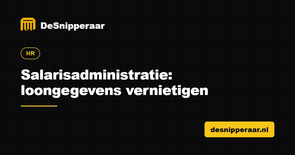 Loonstroken en loonbestanden van een salariskantoor klaar voor vertrouwelijke vernietiging