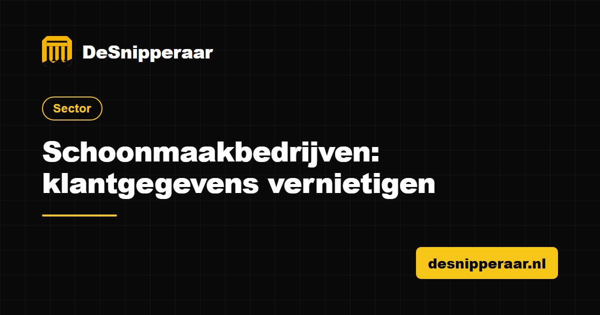 Klantadressen, sleutellijsten en contracten van een schoonmaakbedrijf klaar voor vertrouwelijke vernietiging