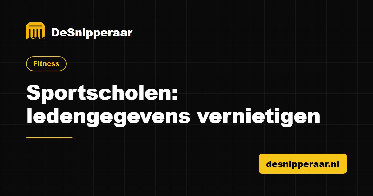 Ledendossiers en intakeformulieren van een sportschool klaar voor vertrouwelijke vernietiging