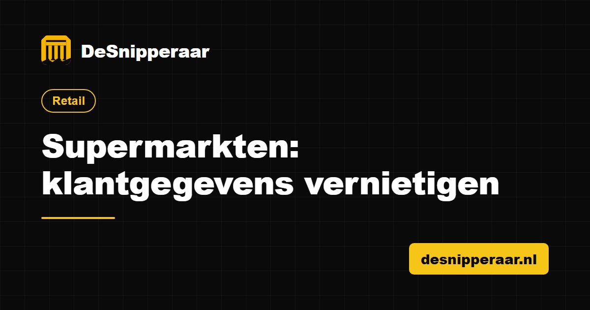Loyaliteitskaarten, kassabonnen en camerabeelden van een supermarkt klaar voor vertrouwelijke vernietiging