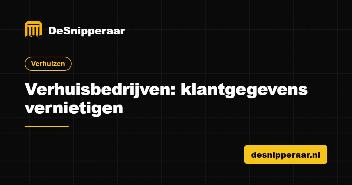 Offertes en inboedellijsten van een verhuisbedrijf klaar voor vertrouwelijke vernietiging